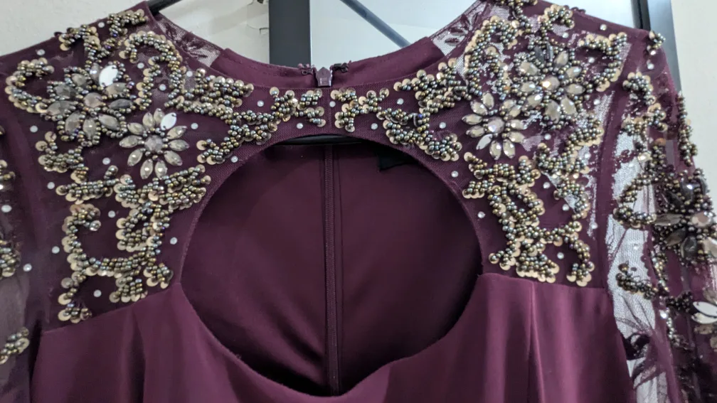 small dress with slit and cut out thumbnail