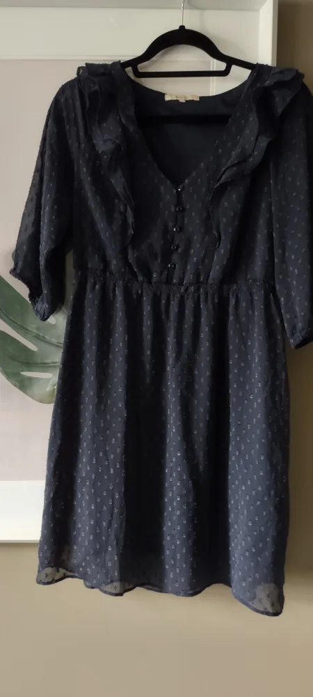 RW&CO. 🌞 summer chiffon dotted dress thumbnail