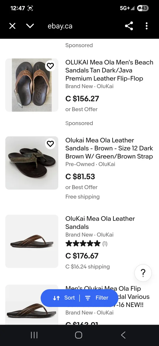 OluKai Ohukai Brown Leather Sandals image indicator(8)