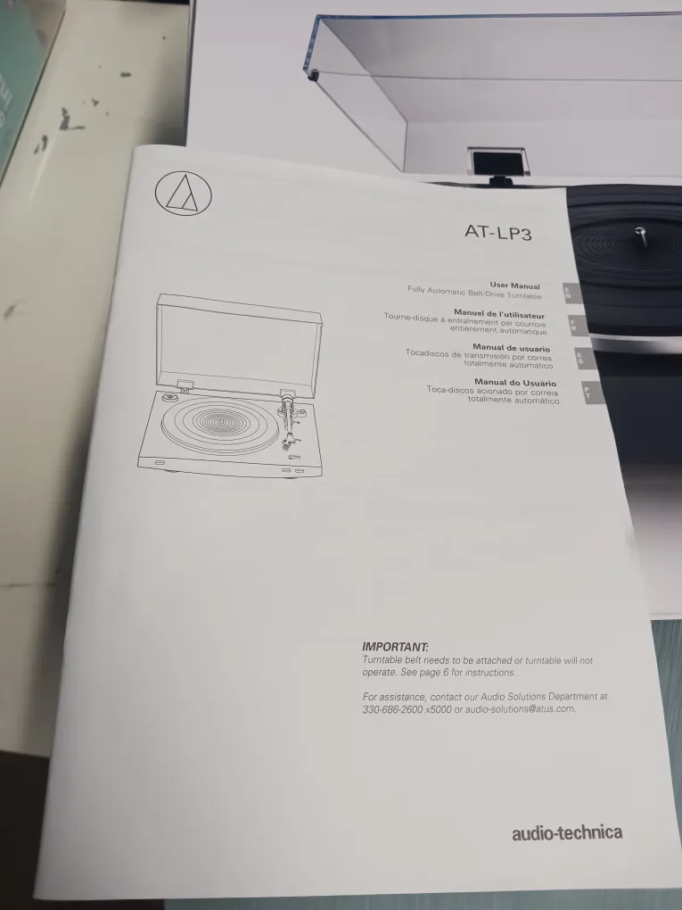 New,Audio-Technica AT-LP3 Fully Automatic Belt-Drive Turntable image indicator(10)