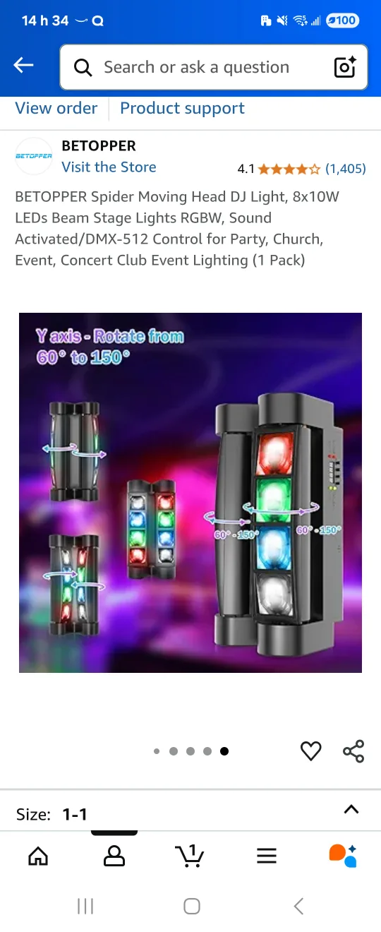 Moving Head DJ Party Light image indicator(4)