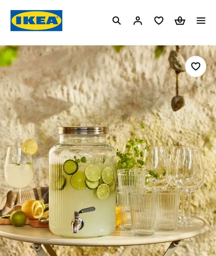 IKEA VARDAGEN Drink Dispenser with Stand thumbnail