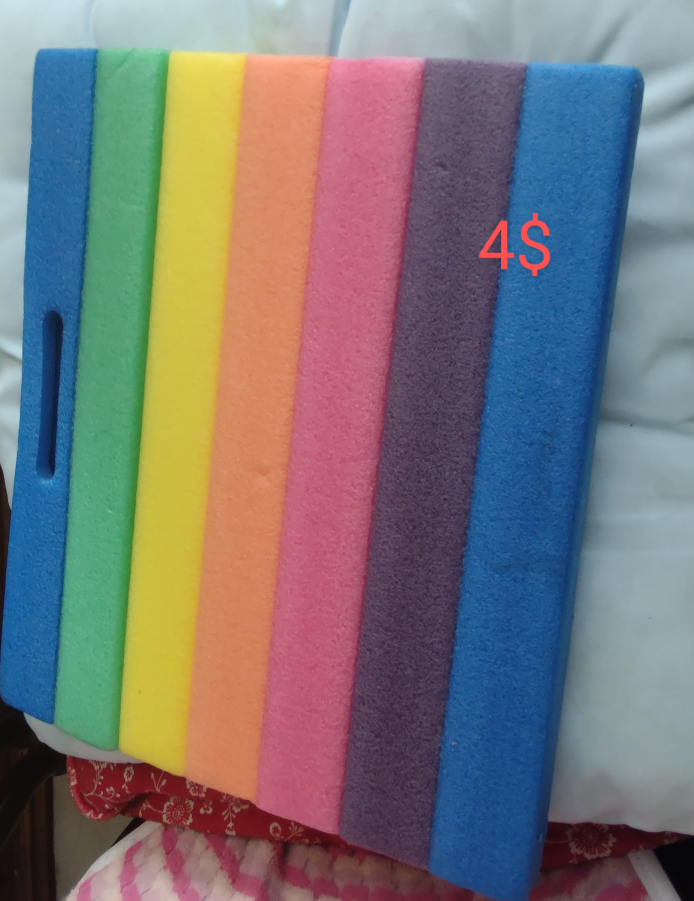 2 Coloured Foam Pad - $8