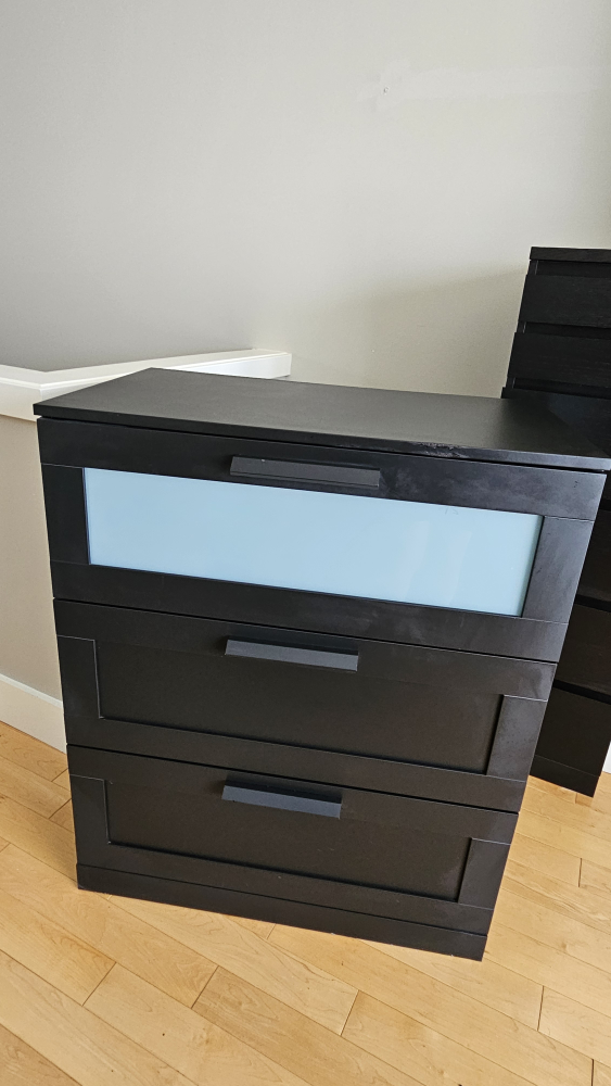 IKEA Brimnes Black 3-Drawer Dresser