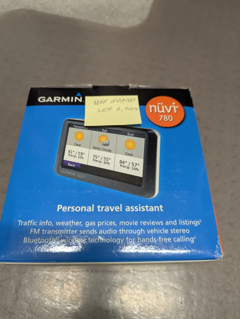 Garmin nüvi 780 GPS Navigator - Lifetime Map Update thumbnail