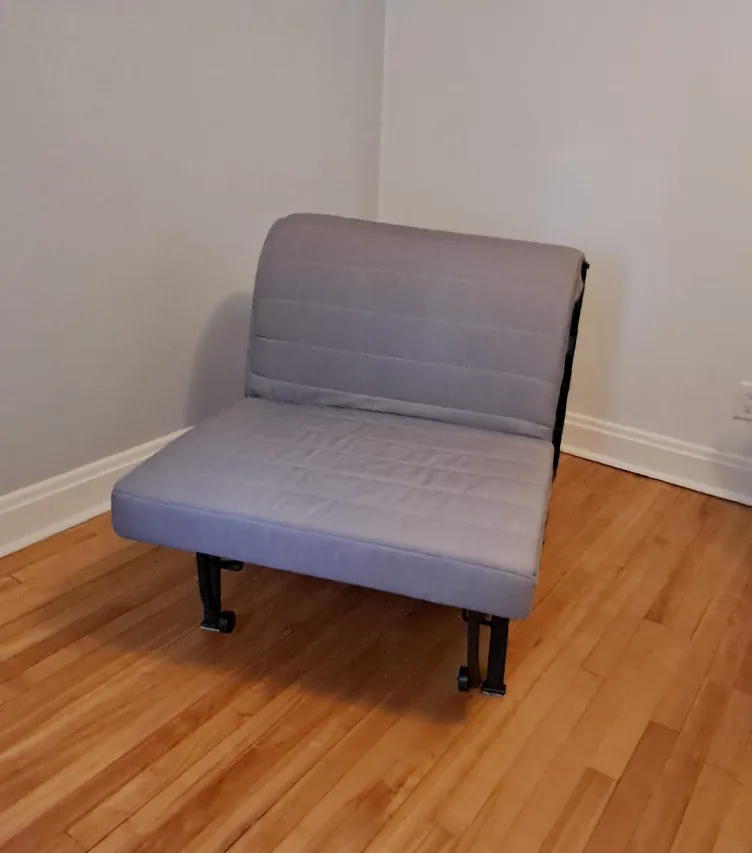 IKEA PS 2012 Grey Single Sleeper Chair image indicator(3)