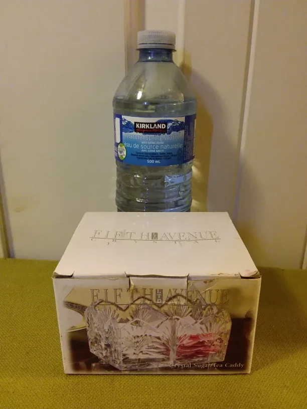 Fifth Avenue Crystal Sugar / Tea Caddy 🆕 🇨🇦 thumbnail
