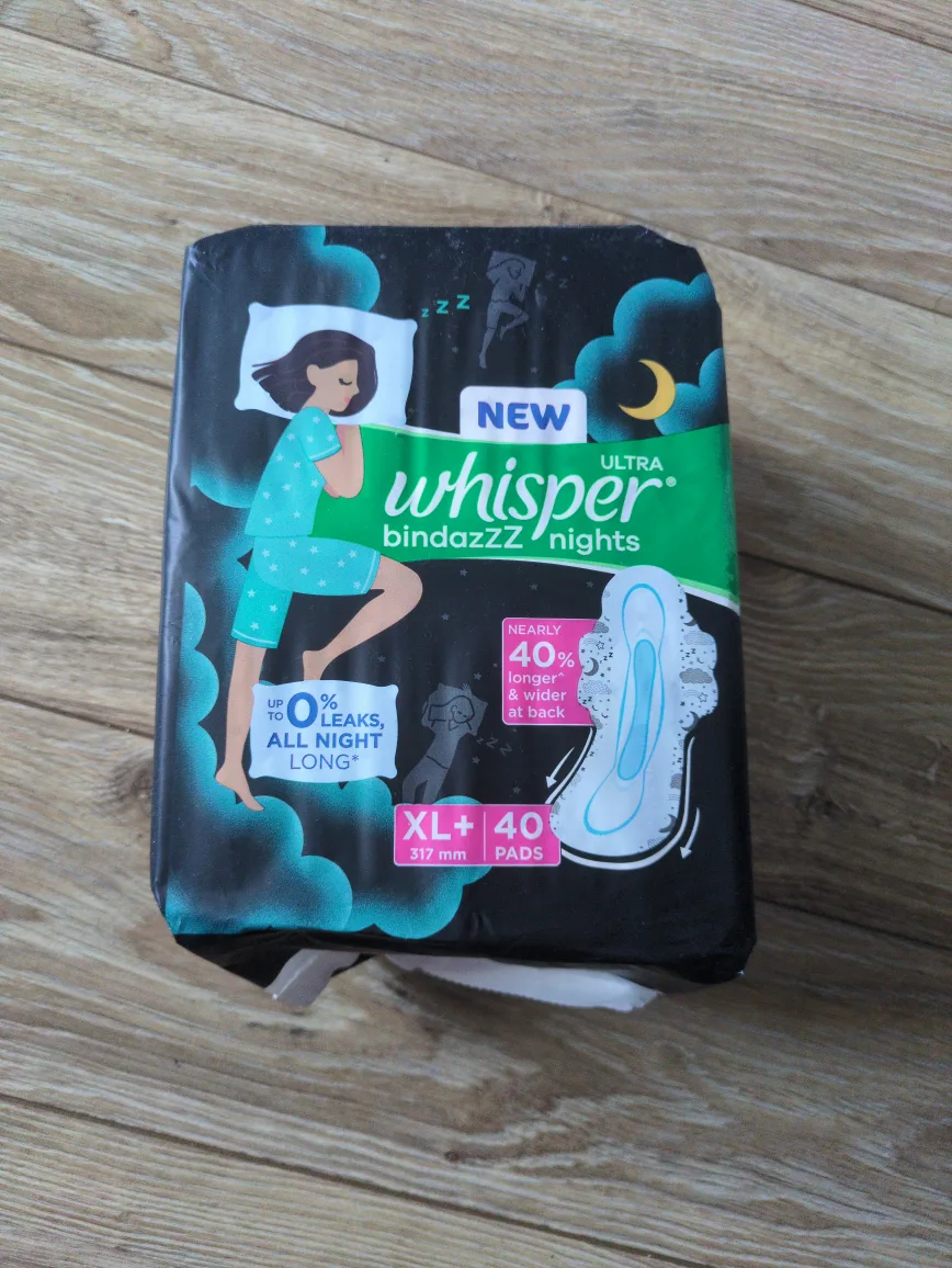 Whisper Ultra Bindazz Nights XL+ 40 Pads thumbnail