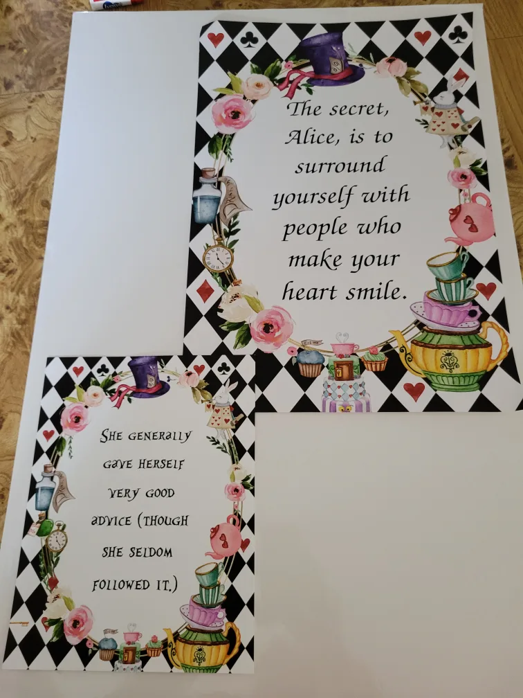 Alice in Wonderland Homemade Prints🇨🇦 thumbnail