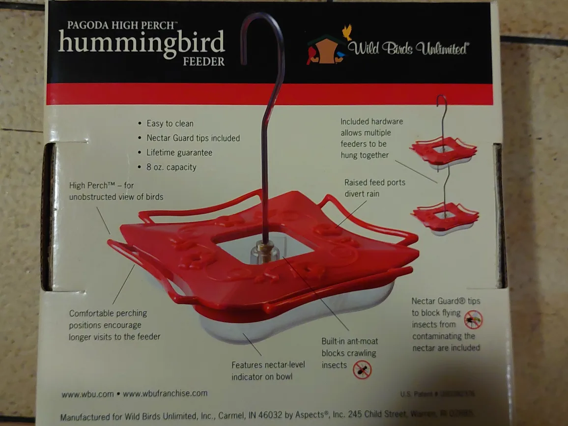 Wild Birds Unlimited Pagoda High Perch Hummingbird Feeder image indicator(2)