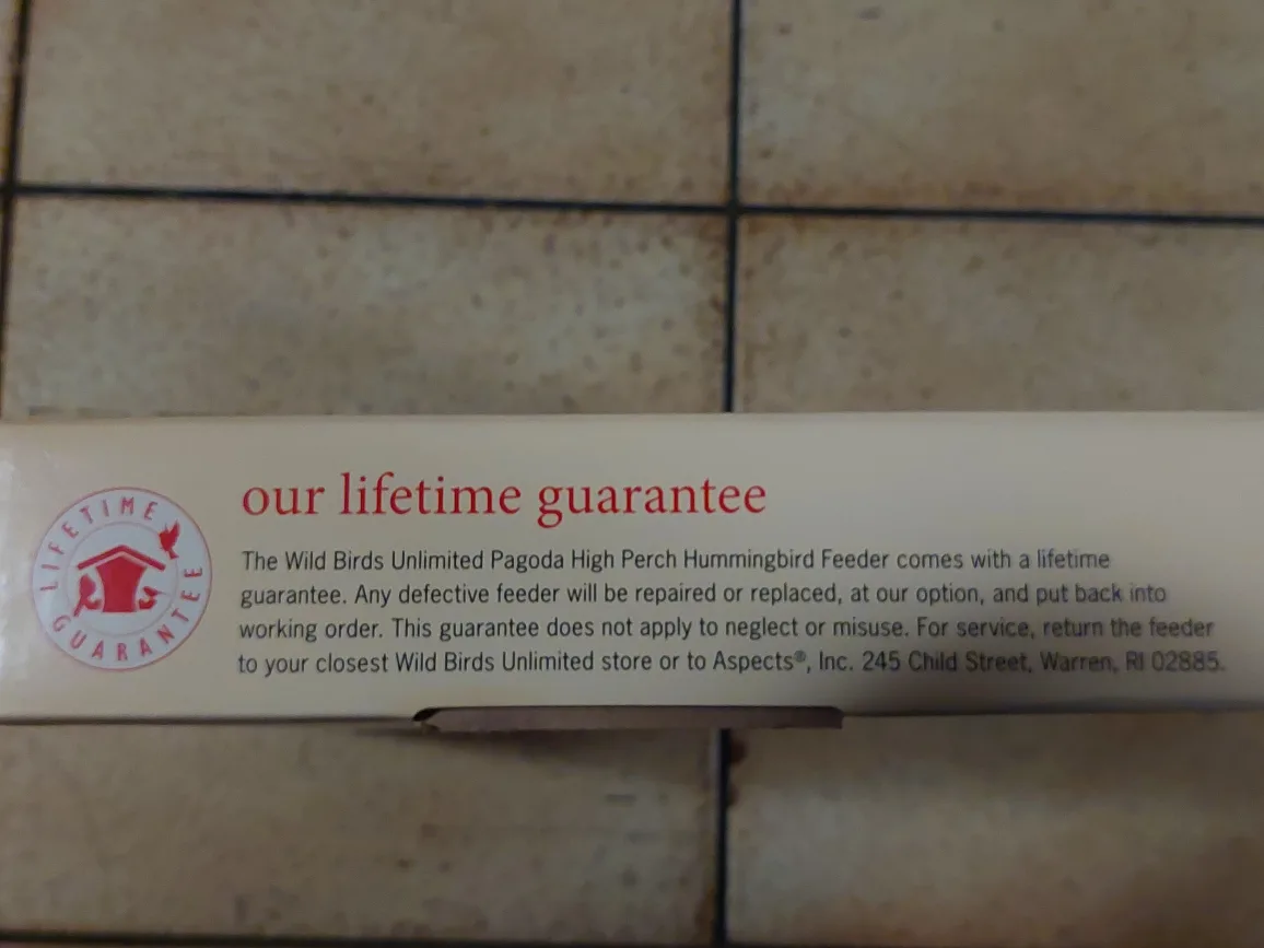 Wild Birds Unlimited Pagoda High Perch Hummingbird Feeder image indicator(5)