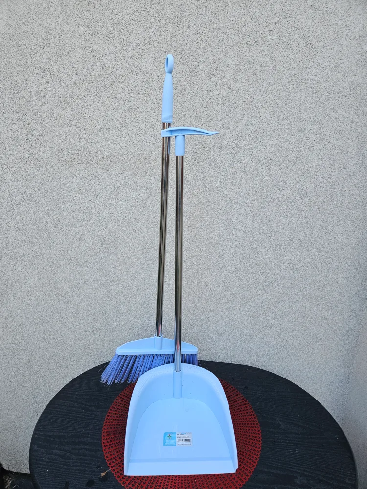 Broom and Dustpan Set - Light Blue thumbnail