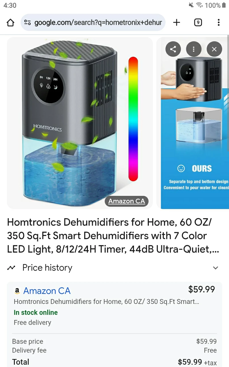 🎅 Homtronics Air Humidifier - Retails $60+Tx - photo 2