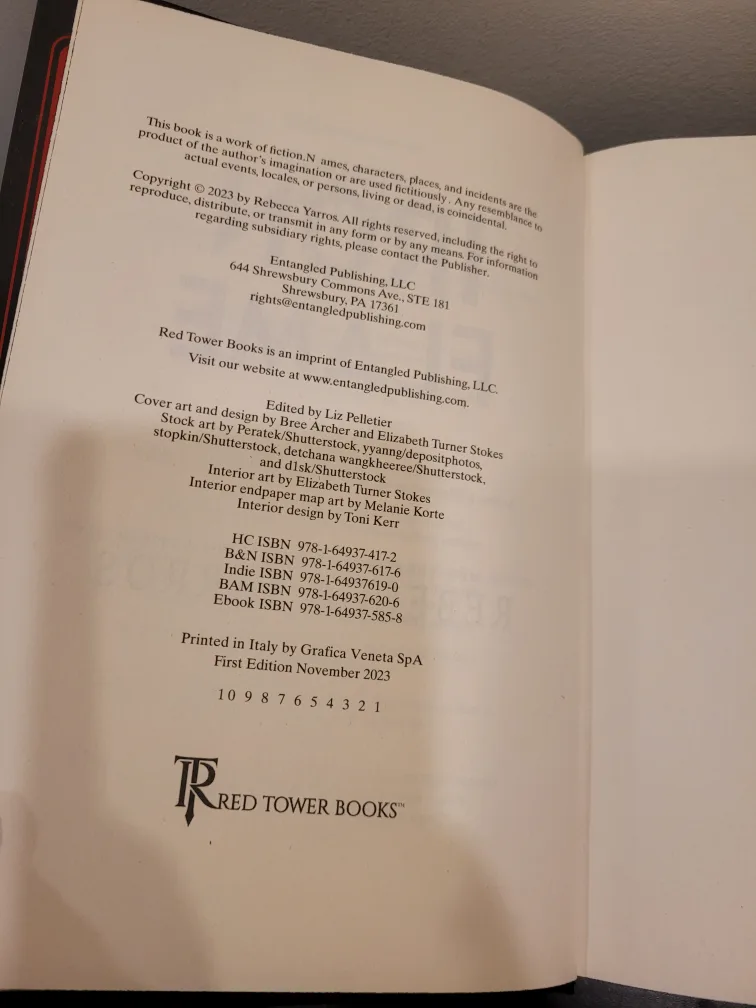 Iron Flame by Rebecca Yarros, First Edition, Black Sprayed Edges image indicator(3)