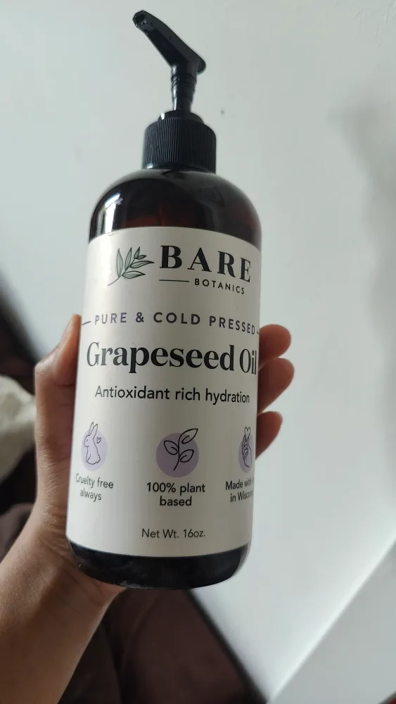 Bare Botanics Grapeseed Oil - 16oz thumbnail