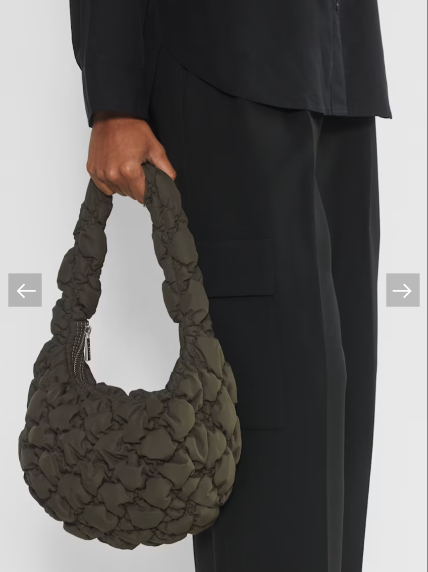 Brand New Aritzia Babaton Curator Shoulder Bag - Dark Olive - photo 2