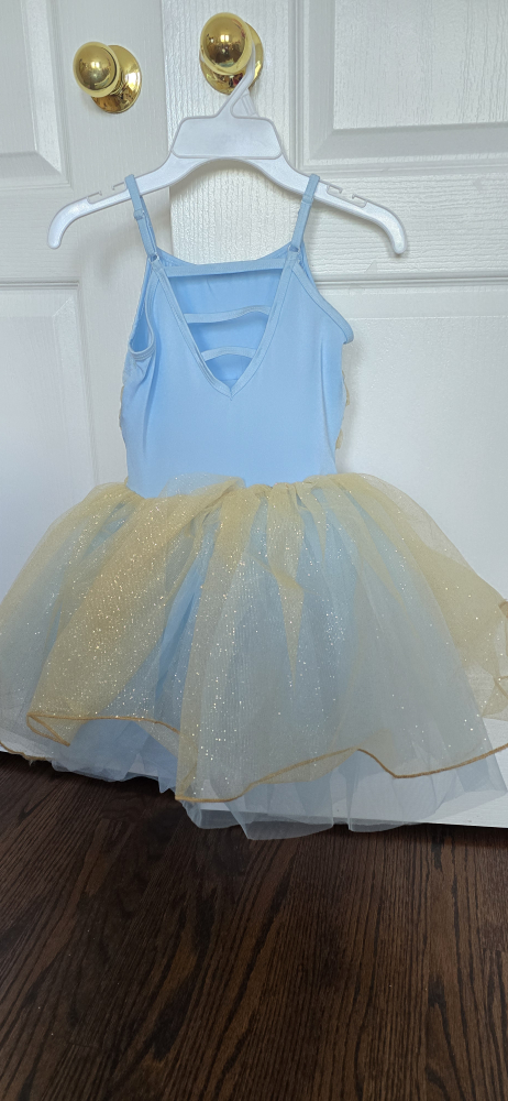 Laylas Blue & Gold Ballet Costume. Size kids M - photo 2