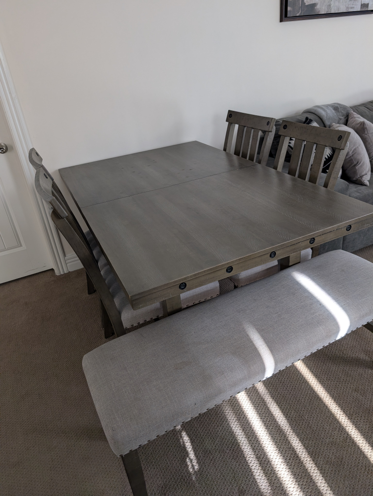 Dining Table Set with 4 Chairs & Bench - photo 3