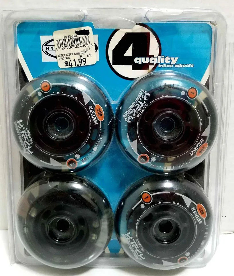 🛼4 Quality Hyper Hitech Inline Wheels - New🛼 thumbnail