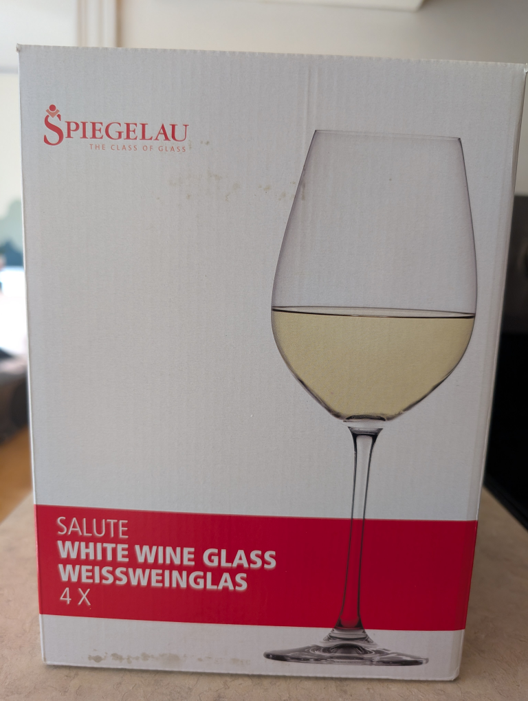 Spiegelau Salute White Wine Glasses, Set of 4