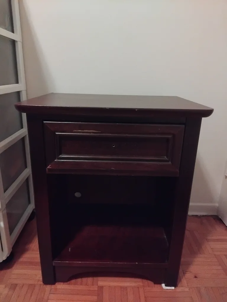 wooden night stand table thumbnail