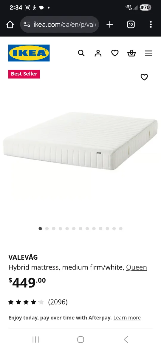 IKEA VALEVÅG Queen Mattress - Medium Firm thumbnail
