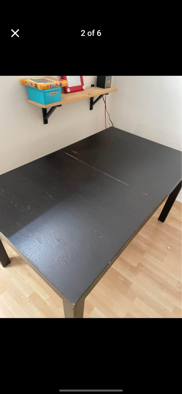 IKEA Extendable Dining Table - Black - photo 2