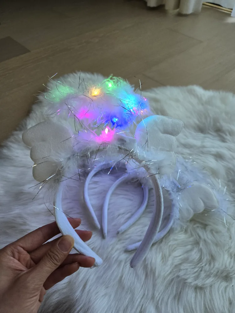 Angel Wings Light Up Headband set of 3 thumbnail