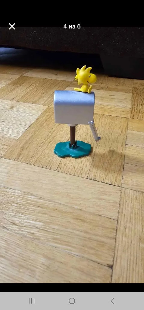 Snoopy & Woodstock Mailbox Figurine "Be My Valentine" set image indicator(2)