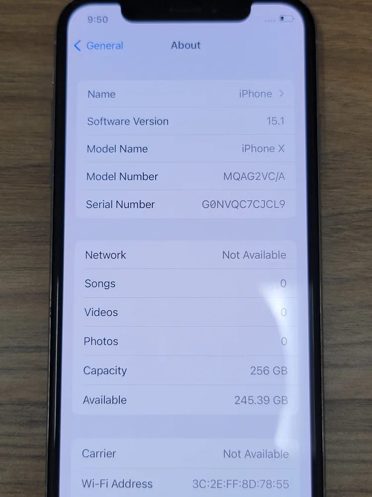 iPhone X - 256GB like new image indicator(2)
