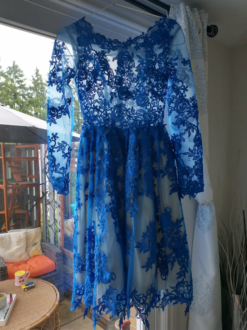 Blue Lace Dress thumbnail