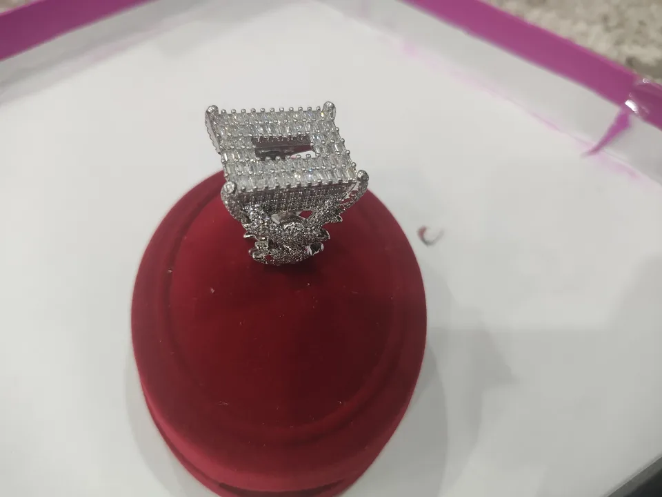 Silver Ring with Cubic Zirconia image indicator(9)