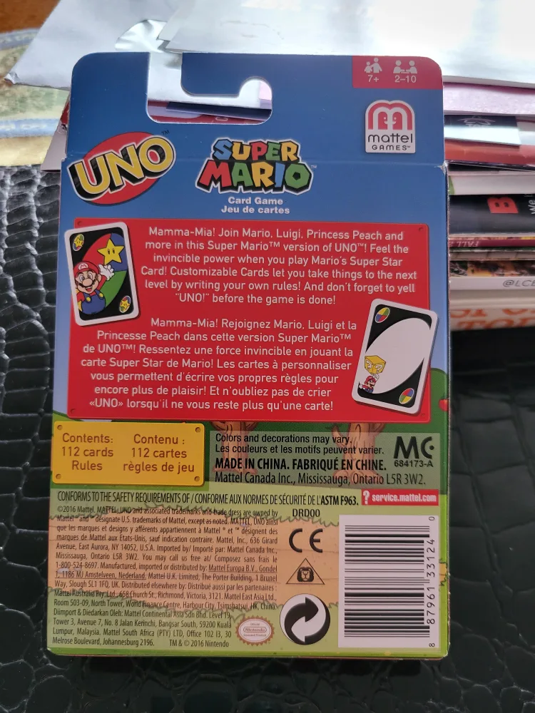 UNO Super Mario Card Game image indicator(2)