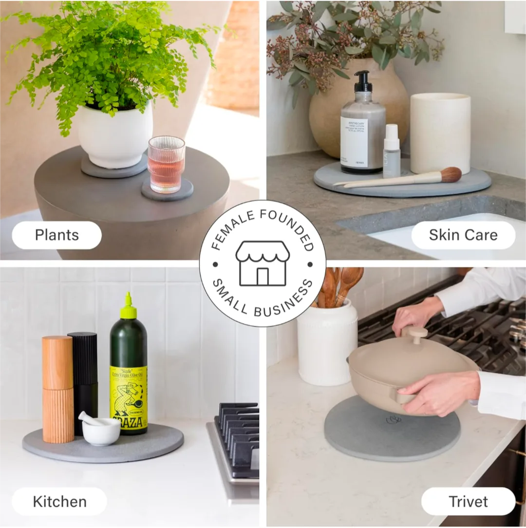 Dorai Stone Plant Pot Saucer (water absorbing) - 2 Large image indicator(3)