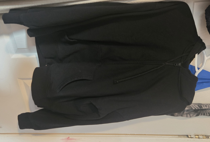 Black Zip-Up Hoodie