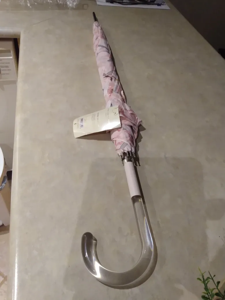 (New) Serah Jessica Parker Floral Umbrella with Clear Handle image indicator(3)