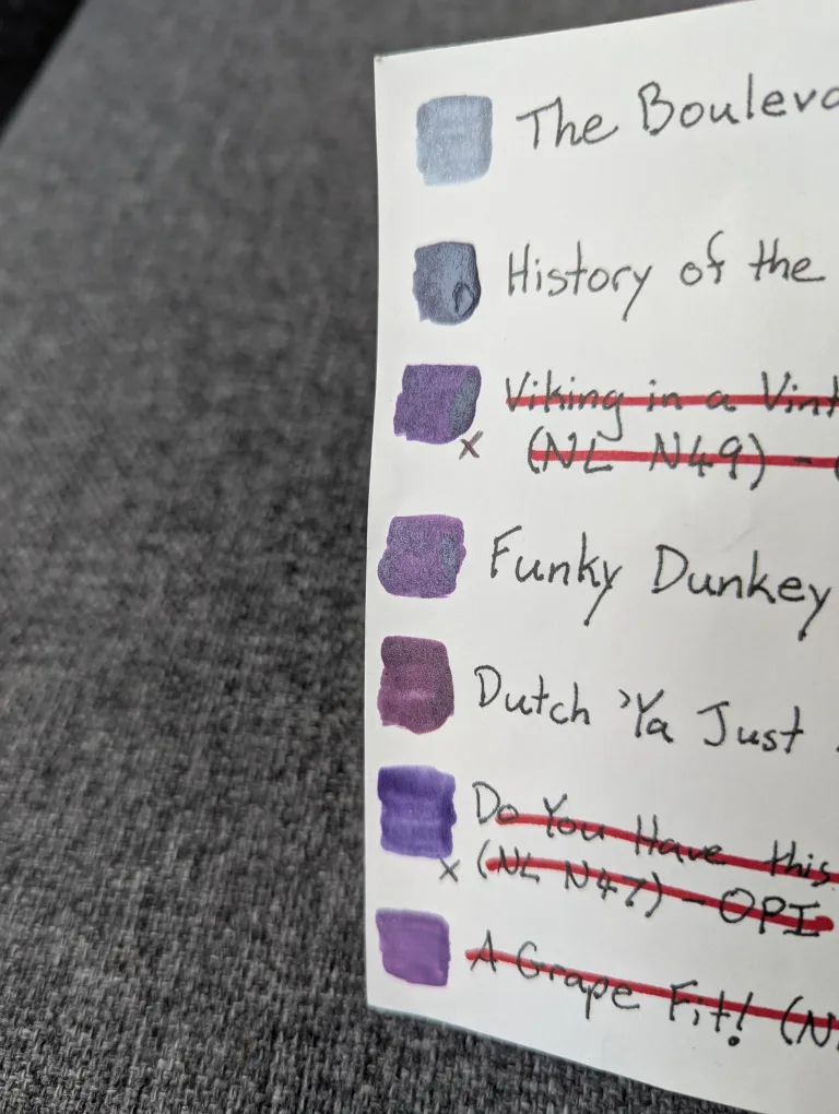 Nail Polish $5 each or $20 for 5 (Purples, Dark Silvers) image indicator(3)