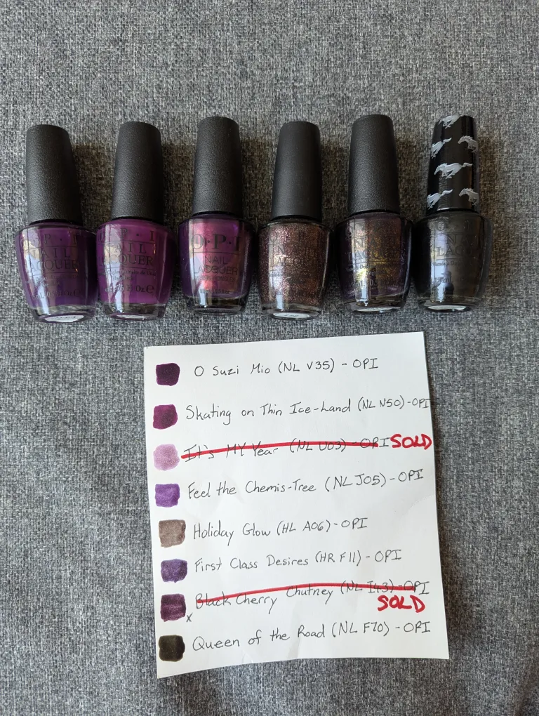 Nail Polish $5 each or $20 for 5 (Purples, Dark Silvers) image indicator(4)