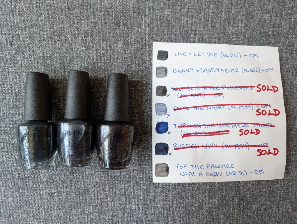 Nail Polish $5 each or $20 for 5 (Purples, Dark Silvers) image indicator(7)