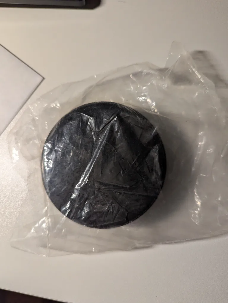 Branded hockey puck thumbnail