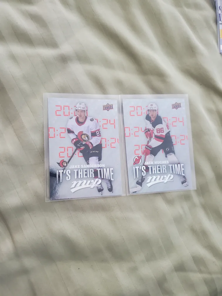 2024-25 MVP Hockey Cards - Jake Sanderson & Jack Hughes thumbnail
