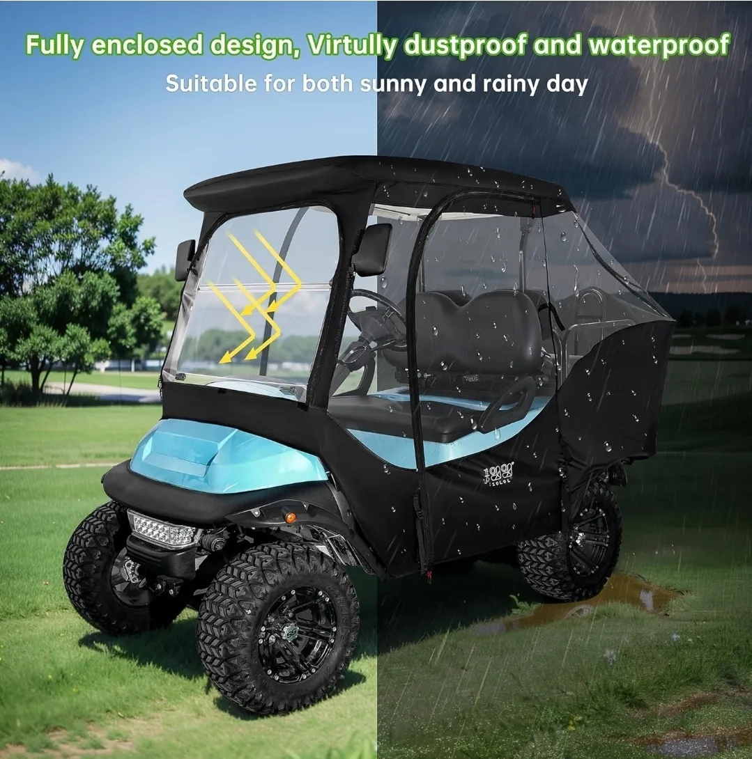 10L0L 4-Passenger Golf Cart Enclosure for Club Car Precedent image indicator(6)