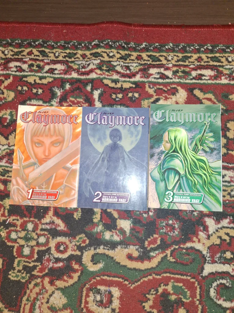 Claymore Manga Volumes 1-3 by Norihiro Yagi thumbnail