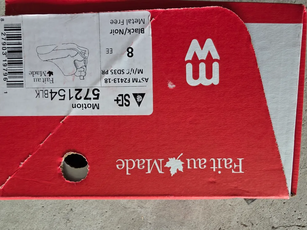 Mellow Walk Safety Shoes - Black, Size 8 EE image indicator(4)