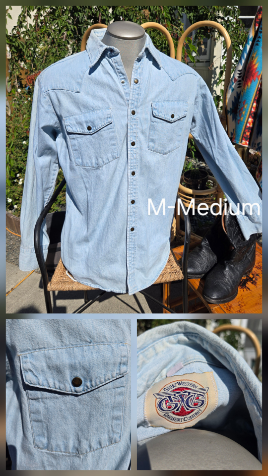 Vintage 60's GWG Western Shirt - Men's Size Medium - photo 2