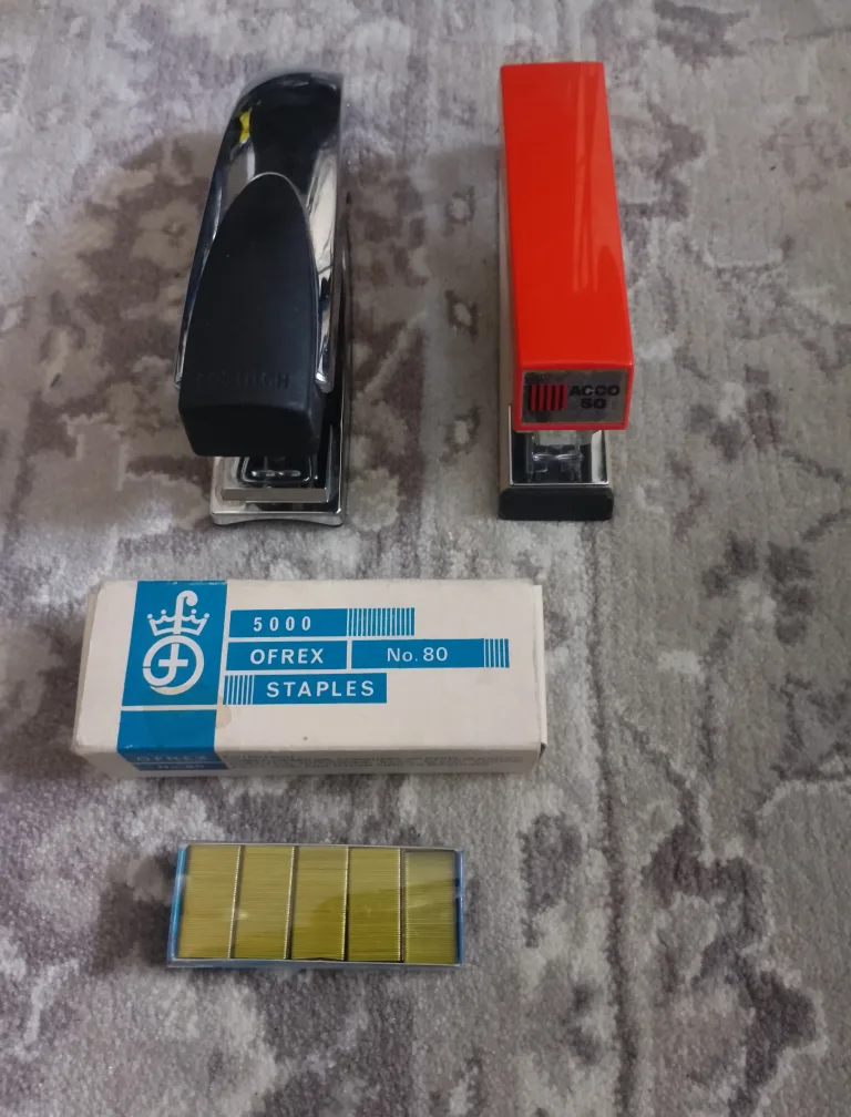 2 vintage staplers thumbnail