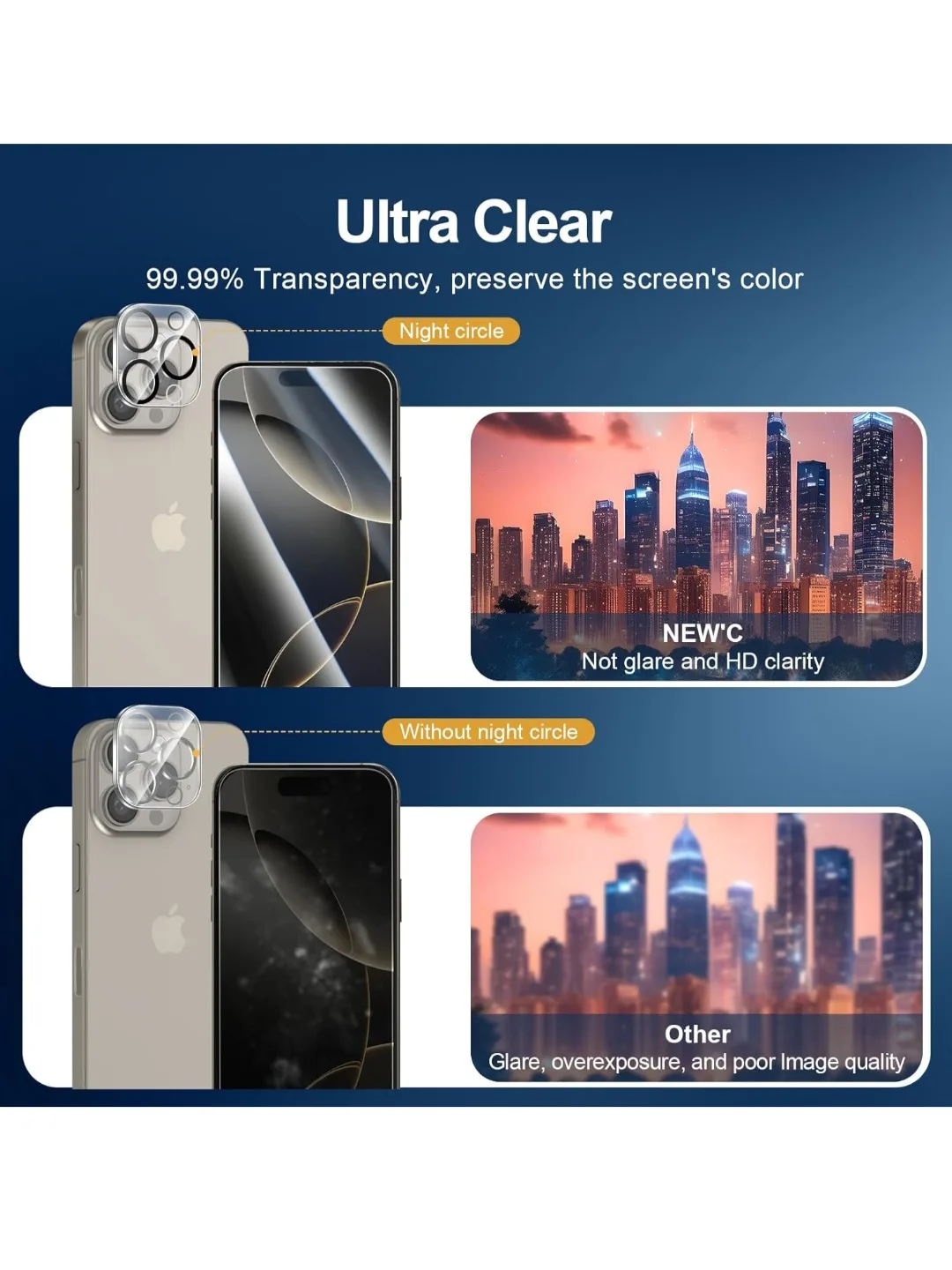 NEW'C iPhone 16 Pro max Screen Protector image indicator(6)