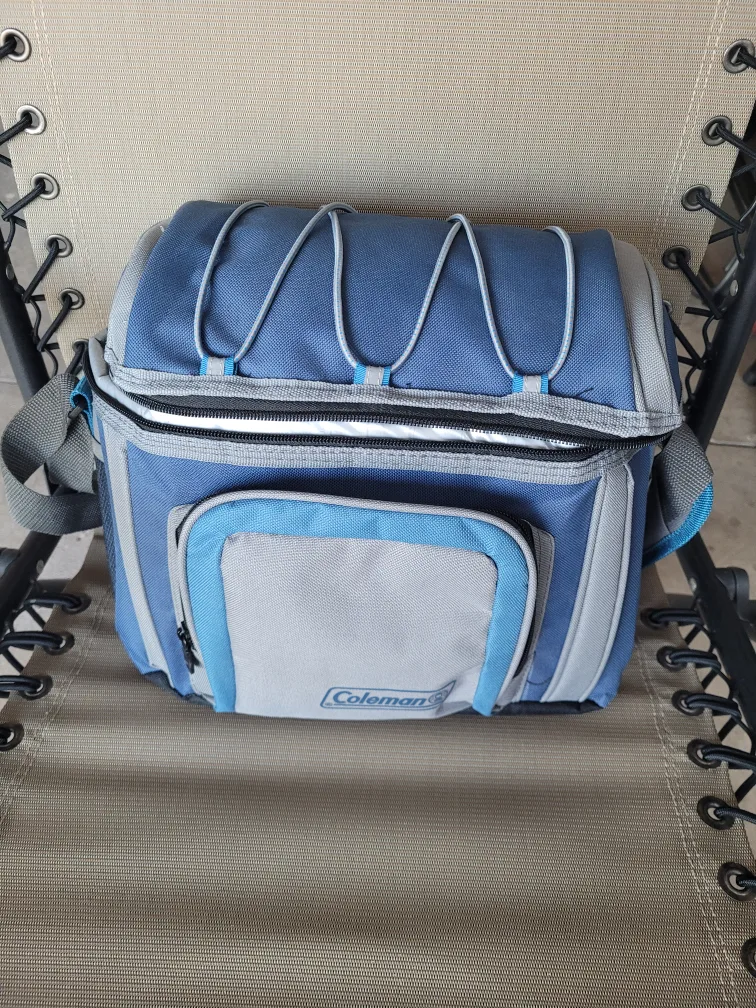 Coleman Cooler Bag - Blue and Grey thumbnail