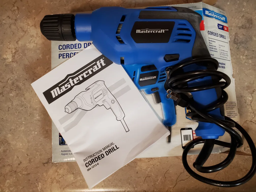 Mastercraft Corded Drill image indicator(4)