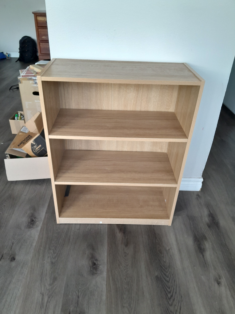 Wooden Bookcase Shelf Unit